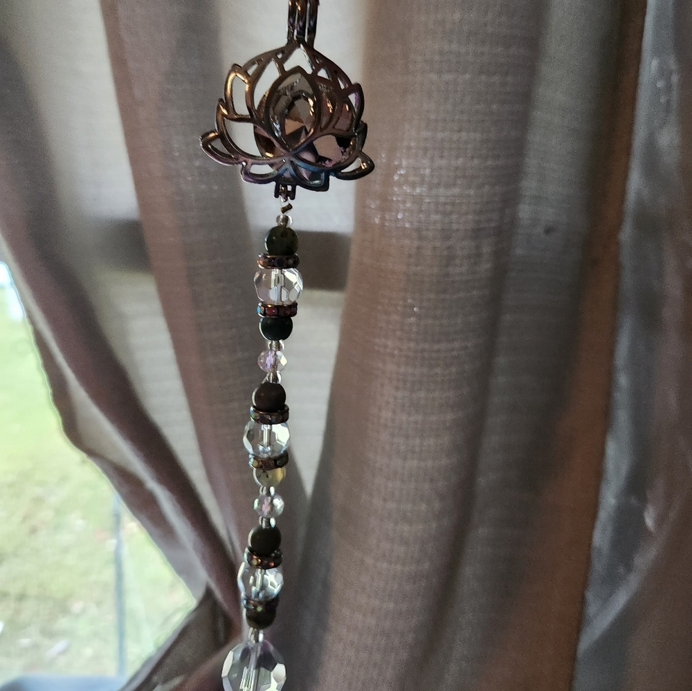 Lotus flowers handmade suncatcher